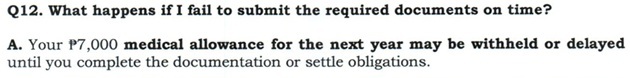 Q12. What happens if I fail to submit the required documents on time?